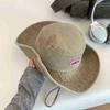 Japanese Retro Washed Cowboy Hats for Women Spring and Summer Outdoor Camping Sun Protection Sweet Pink Love Bucket Caps