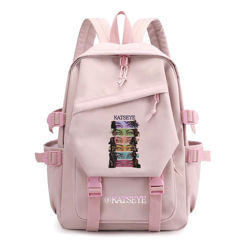 Kids Unisex KATSEYE Printed Backpack Student School Waterproof Casual Outdoor Travel Bag