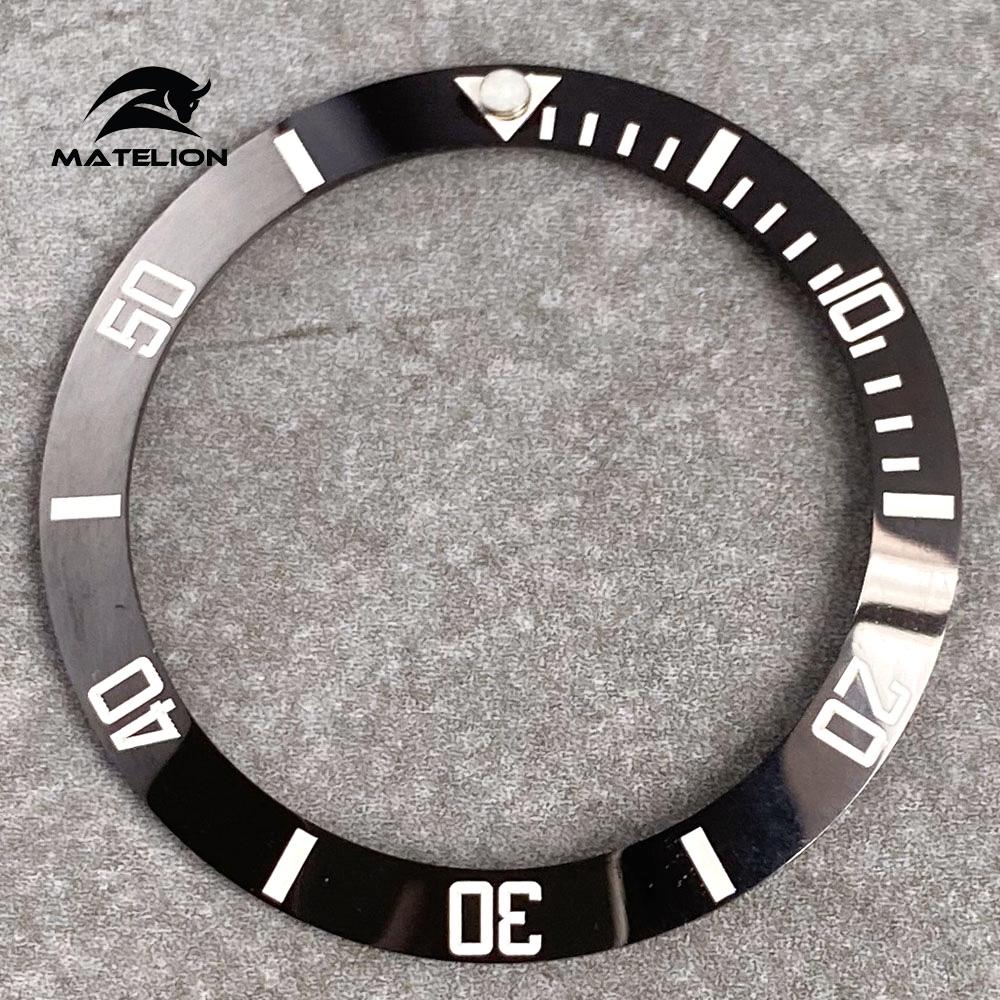 MATELION 38 мм керамический сплав часы безель вставка кольцо наклонная посадка 40 — фото 26