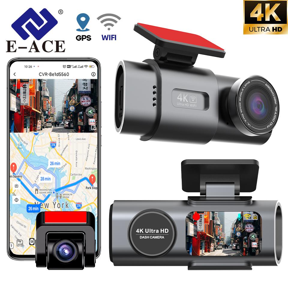 

Видеорегистратор Mini 4K UHD GPS Wifi камера рекордер 24H парковка двойной объектив с 1080P черный ящик камера заднего вида ночное видение Deadpool No TF Card