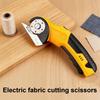 Tesoura Elétrica Sem Fio Recarregável Cortador de Papelão com Luz LED Bateria de 2000mAh Cortador Rotativo para Tecido Couro Papelão Carpete Corda de Arame