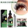 Black Castor Oil, Moisturize Hair Roots Strengthens Hair Eyebrows Eyelashes Natural Thick Slender Long Liquid