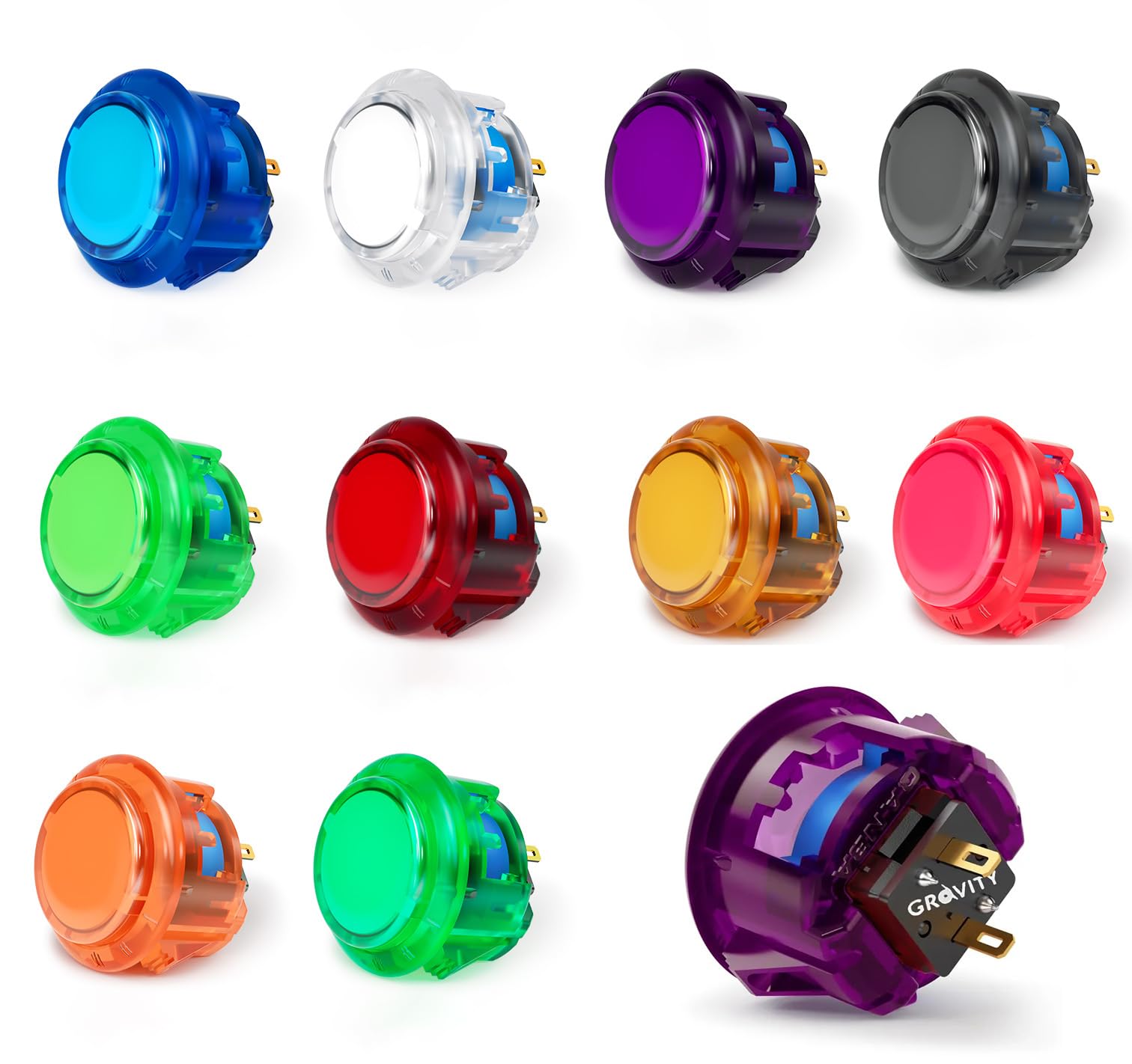 

Qanba Gravity KT Arcade Variable Unique 3 Level Adjustable Press Distance KS Upgraded Qanba Gravity KT Mechanical Switch Arcade Button 30mm TD Project