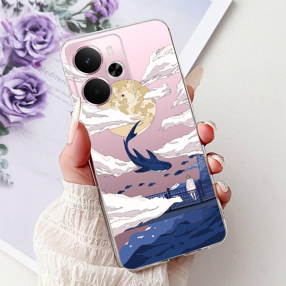 For Realme 14 5G Case Realme 14T Cover RMX5078 RMX5075 Shockproof Silicone Soft TPU Flower Bumper For Realme14 14 T Phone Shells