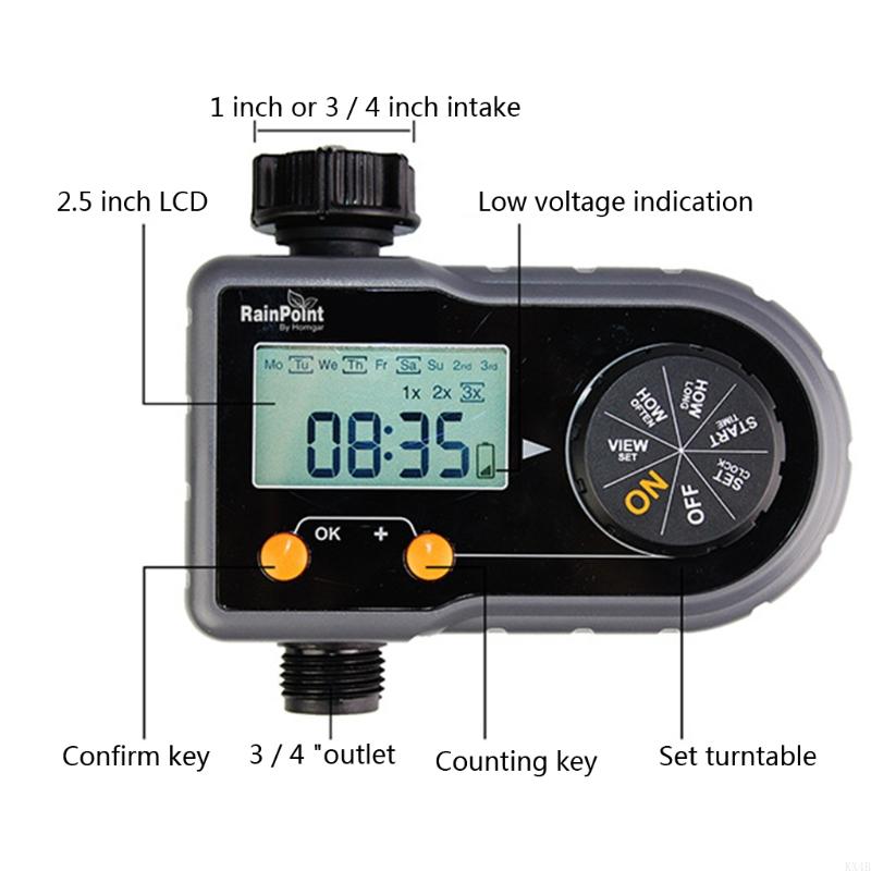 KX4B Sprinkler Water Timer Automatic Hose Timer with Rain Delay for Standard Outdoor China Mainland
