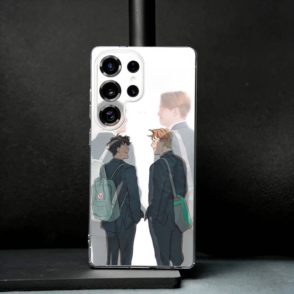 Чехол для телефона H-Heartstoppers-Nicks-Nelson для Samsung S25, S24, S21, S22, S23, S30, Ultra, S20, Plus, Fe, Note, 10, 9, 5G Прозрачный чехол