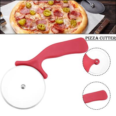 Stainless Steel Pizza Cutter Wheel Pizza Slicer with Non-Slip Handle for Kitchen