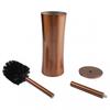 Easily Accessible Gold Stainless Steel Toilet Brush Designed for Comfort