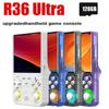 2025+R36 Ultra Retro Handheld Video Game Console 128GB 20000+ Games 4.0 Inch Screen 3D Joystick Linux Portable Game Player A