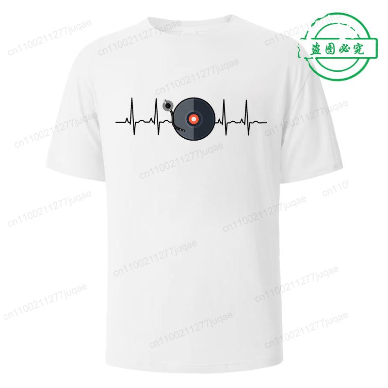 Tee Shirts for Men Women DJ Music Clothing Phonograph Record Print Funny Tshirt T-Shirt Tee Shirt for Men Music Lover Gifts