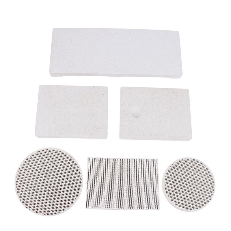 Plato de Cerámica Versátil Redondo/rectangular de Panal Para Quemadores Infrarrojos Asegura una Distribución Uniforme del Calor Para Uso en Hogar y al Aire Libre