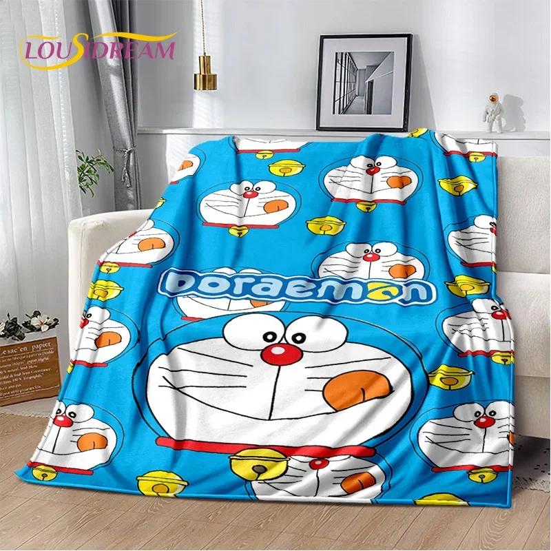 3D Cartoon Dream D-Doraemon Anime Soft Flannel Blanket for Bed Bedroom Sofa Picnic,Throw Blanket for Cover Outdoors Leisure Gift