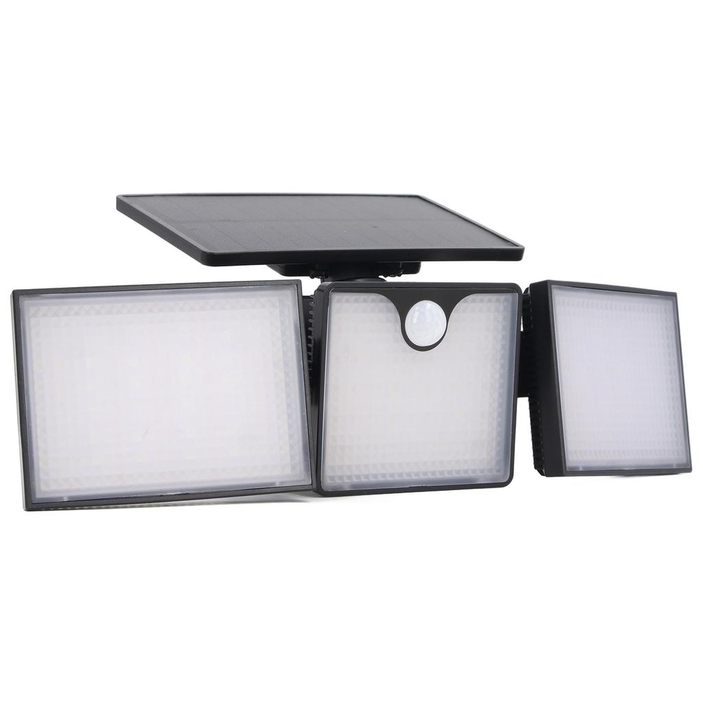 Solar Outdoor Light with Motion Sensor 50000H LED IP65 Waterproof 3 Heads Security Lights Solar