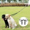 Two Pet Walking Leads Heavy Duty Nylon Leash Safety Locking Clasps Ergonomic NonSlip Handle Training Gear Breeds Rope