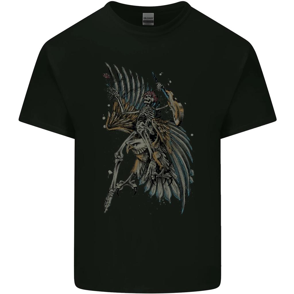 Skeleton Guitar Flying an Eagle Guitarist Kids T-Shirt Childrens