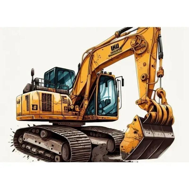 Watercolor Toy Car Tin Painting for Kids Room Decor