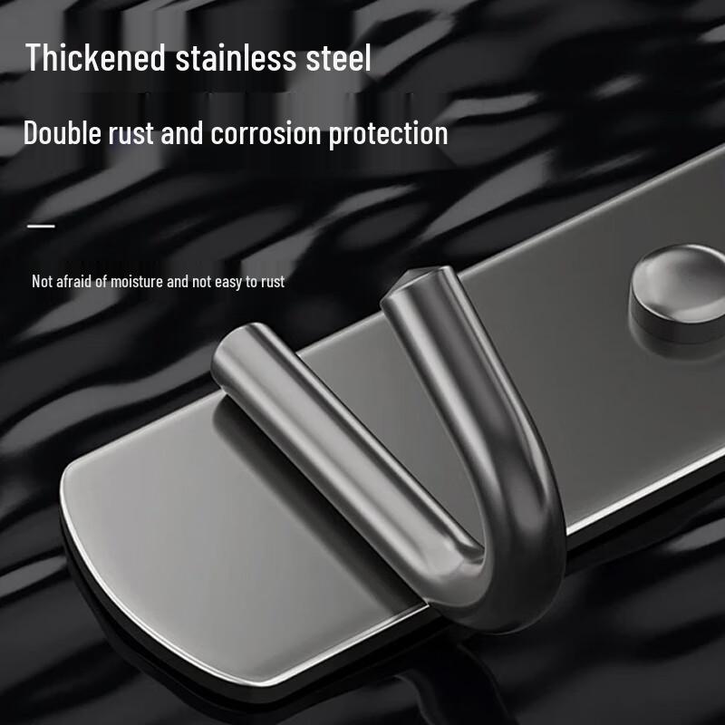 Tiemuyun Punch-Free Stainless Steel Multi-Hook Rack
