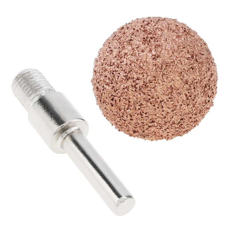 Small Abrasive Grinding Head 25mm Car Tire Repair Tools Metal for Grinding Head Coarse Auto Bike Tire Polishing Tool