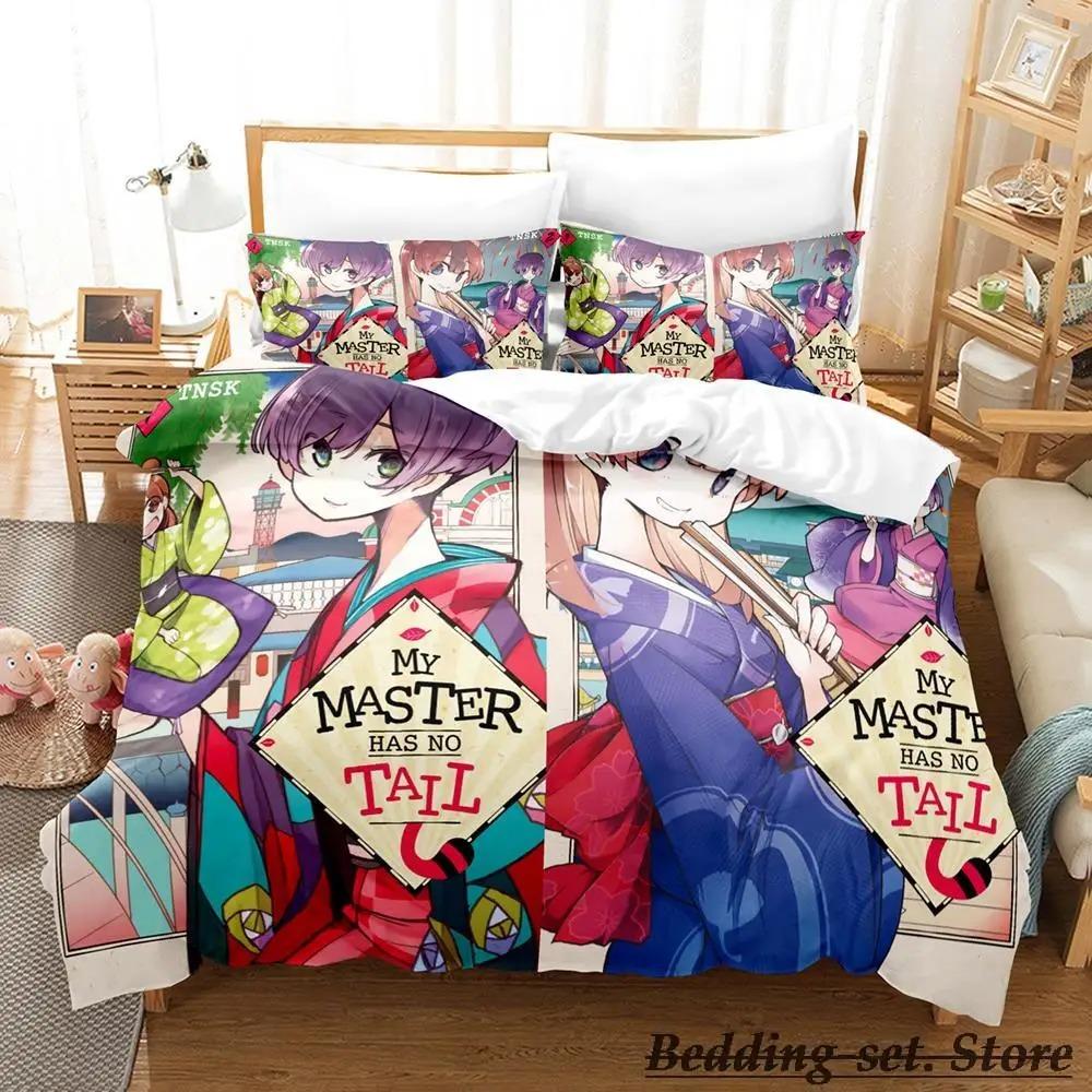 My Master Has No Tail Bedding Set Single Twin Full Queen King Size Bed Set Aldult Kid Bedroom Duvetcover Set Anime parure de lit