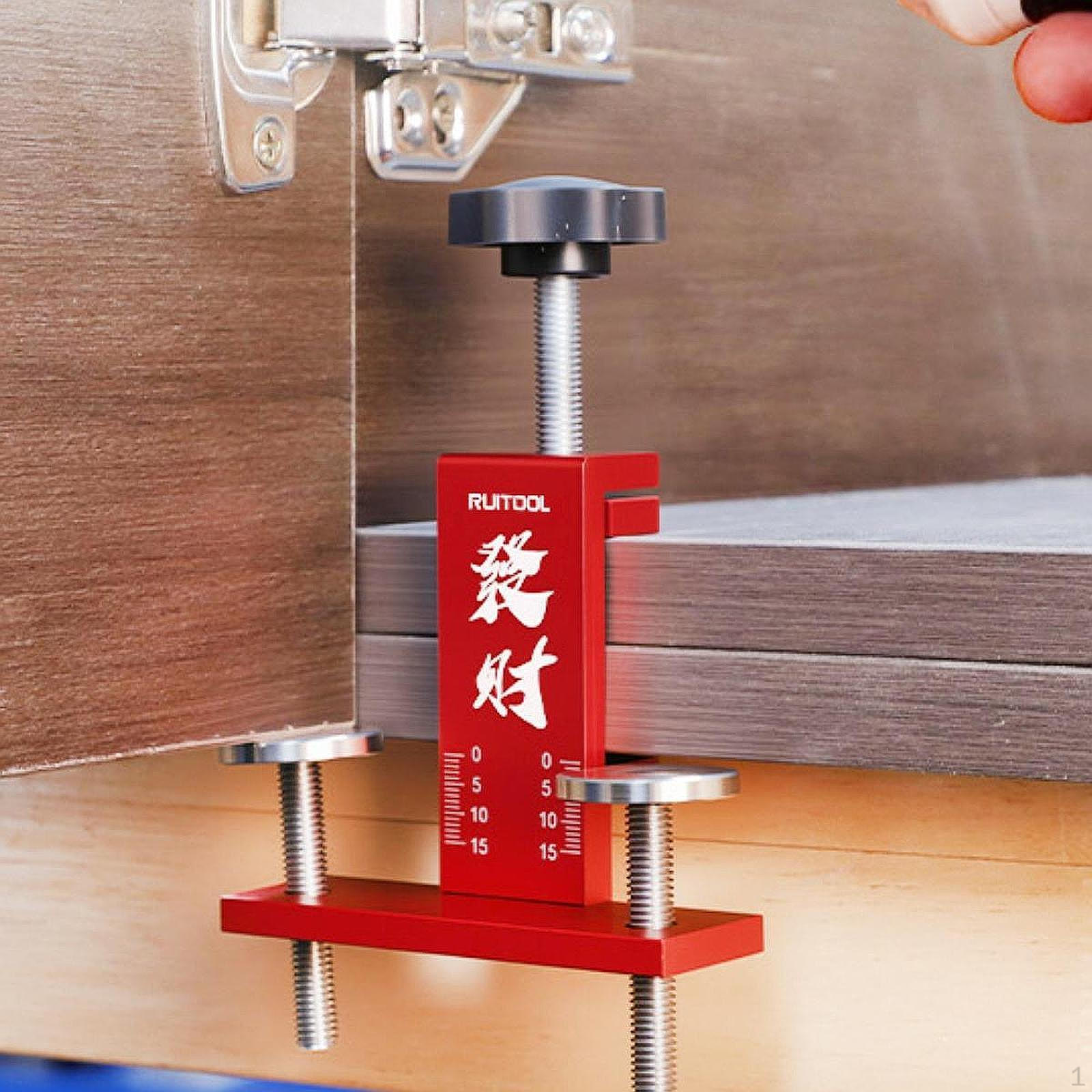 

Монтажный позиционер для дверцы шкафа, металлический инструмент, простая сборка, многофункциональный проект мебели красный