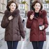 New White Goose Down Jacket Women's Winter Medium and Long Large Size Thickened Warm Jacket