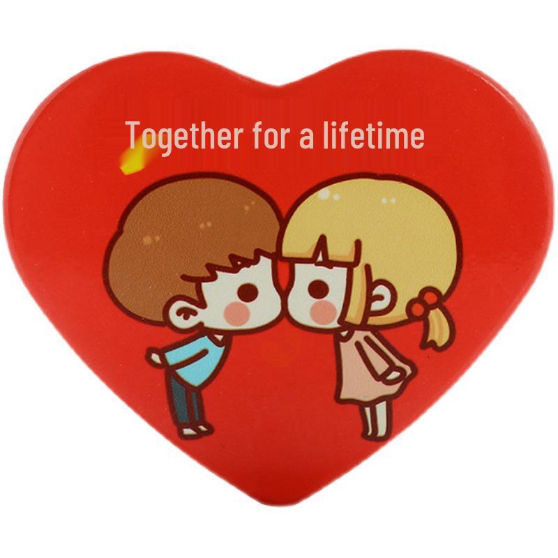 Anime Star Tinplate Triangle Badge - Customizable Two-Dimensional Brooch with Image