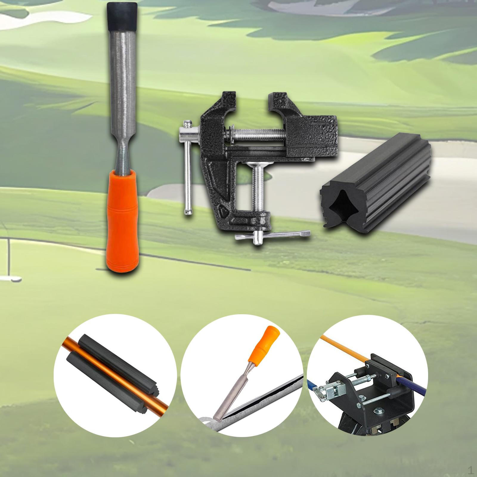 

3 шт. Наборы для гольфа, тиски для профессионального клюшки, калибровочный инструмент, удаление ленты оранжевый