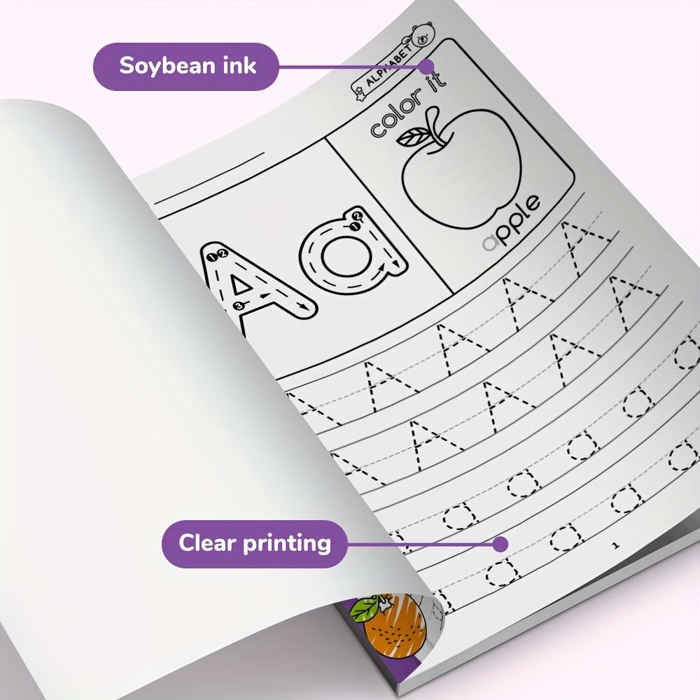 Preschool Learning Activities Educational Workbook Alphabet Letter Tracing Color Books for Kids ABC Busy Book for Boys Girls