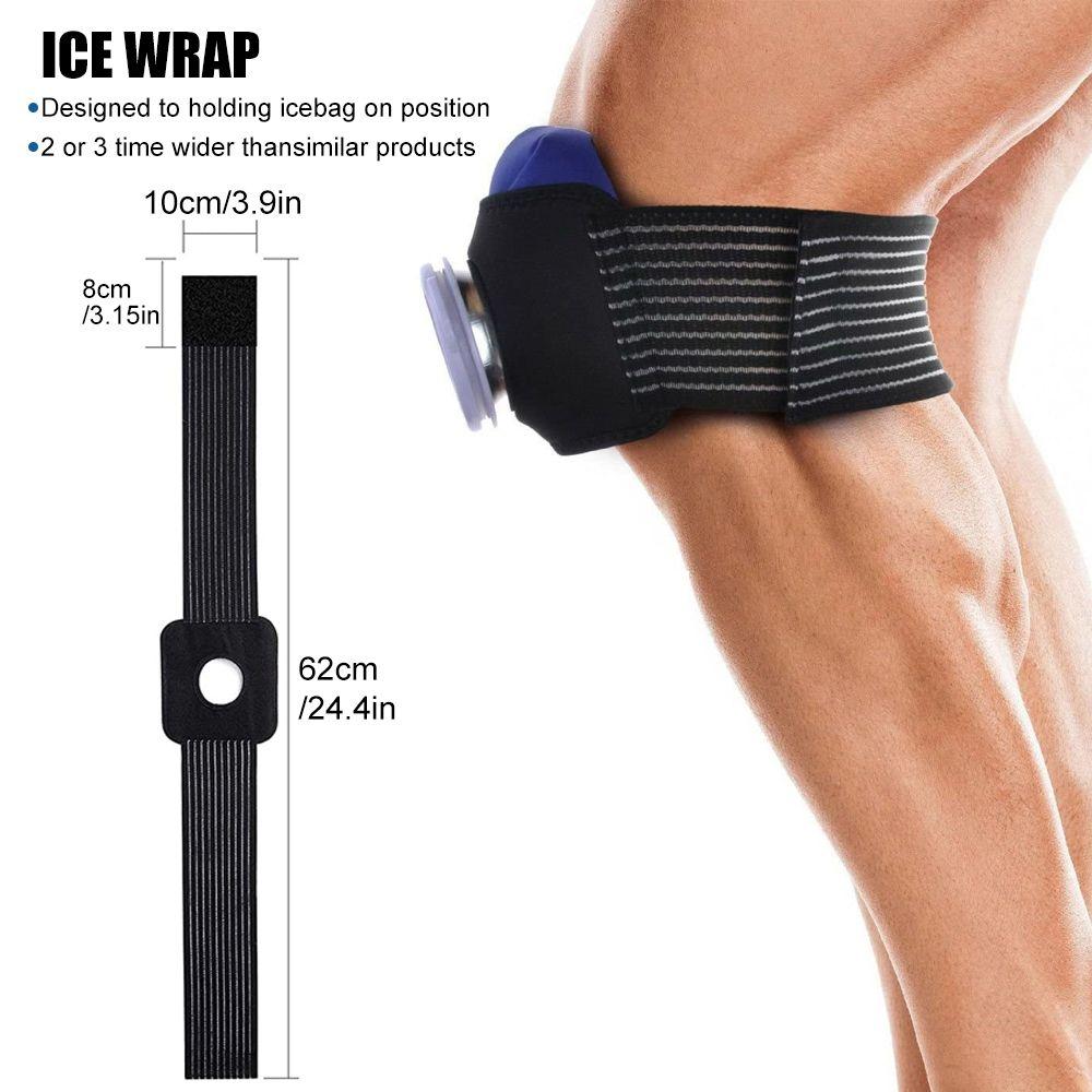 Breathable Material Injury Care Hot & Cold Therapy Elastic Tie Belt Ice Pack Cooler Bag Pack Protector