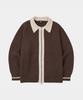 LETTERCOMO Teddy Blossom Essential Knit Zip-Up Brown