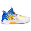 new Anta KT2 Cushioning Anti Slip Wear Resistant Breathability Low Top Performance Basketball Shoes Men's White Blue Yellow
