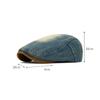 British Retro Denim Forward Hat Women Paintess Hat Anti-Wearing Beret Men Peaked Cap