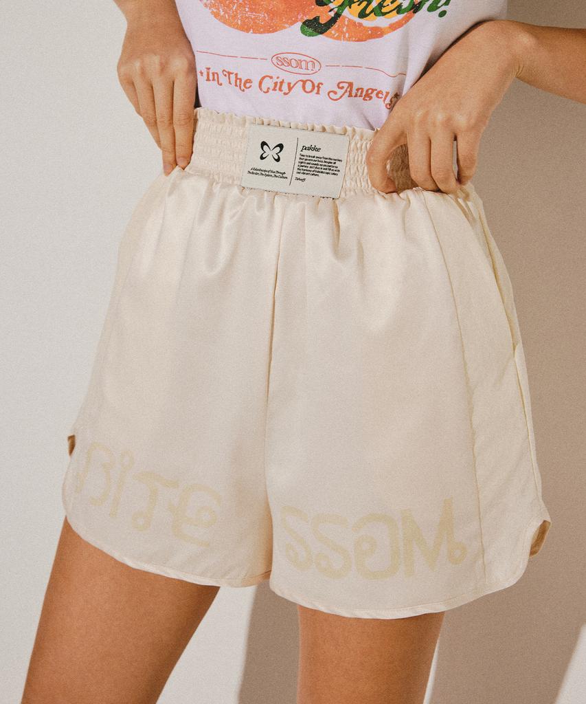 PAKKE Bite Som Tie Shorts (Ivory)