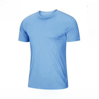 Men's Ultraviolet-Resistant Quick-Dry Running T-Shirt with Round Neck & Short Sleeves
