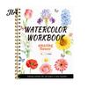 Nature Animal And Landmark Theme Watercolor Coloring Book, Clean Bright Patterns Design, Thick Educational Drawing Gift for Kids Paper Multi-theme