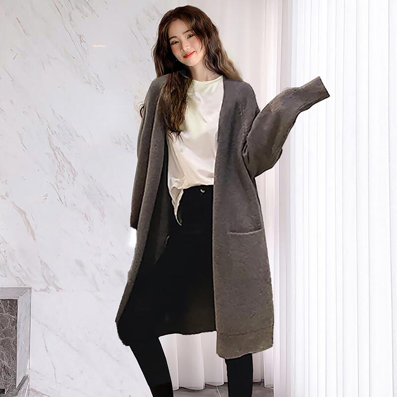 TonLion Women's Elegant Mid-Length Knit Cardigan