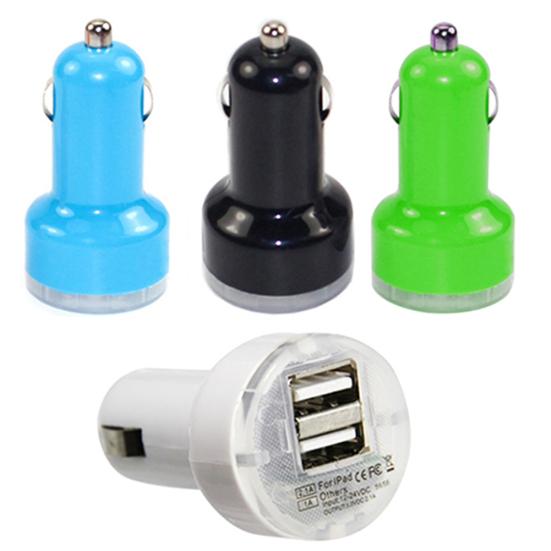 5V 2.1A/1A Porturi USB duble Adaptor pentru încărcător auto Încărcare automată pentru telefon