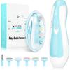 Baby Nail Trimmer Electric,Baby Nail Clippers, 6 In 1 Baby Nail File,Nail File Baby Grooming Kit Manicure Set for Toddler or Adults (Blue)