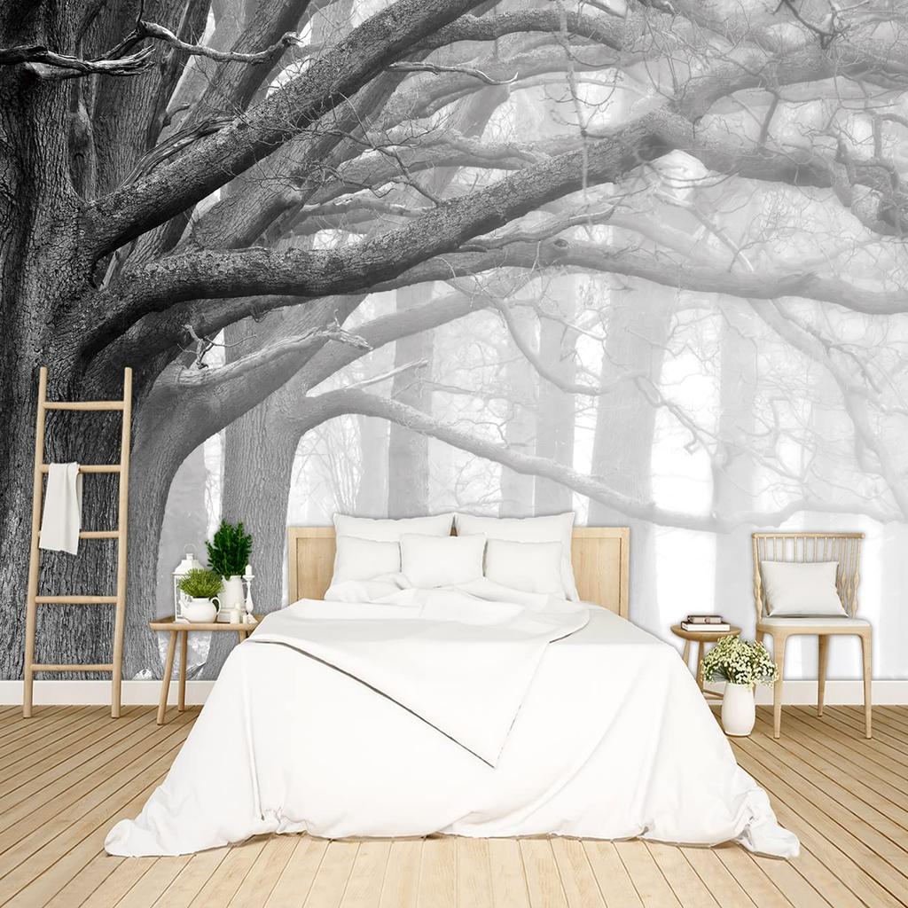 Fantasy Forest Tapestry, Dreamy Enchanted Wall Art with Glowing Bridge & Butterflies for Cozy Bedroom & Aesthetic Spaces