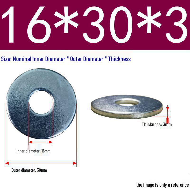 Galvanized Flat Metal Washer Spacer M3-M60
