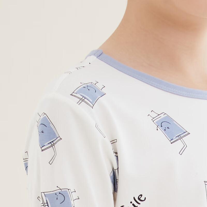 Unisex Kids' Summer Cotton Modal Pajama Set