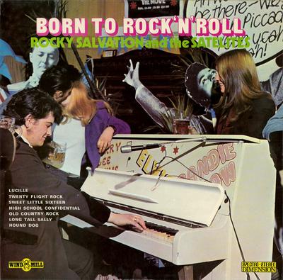 LP Record ROCKY SALVATION  THE SATELLITES  Born To RocknRoll WMD160 Windmill 1973 UK Rock Used