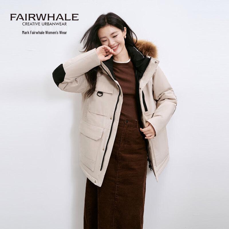 Mark Fairwhale Women's Hooded Workwear Down Jacket
