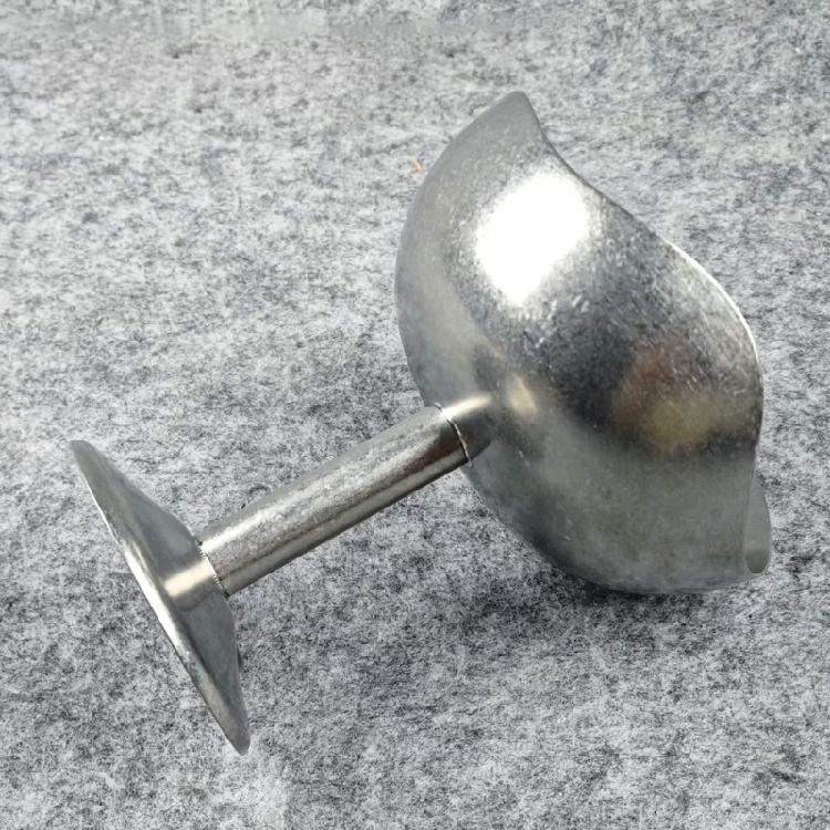 Distinctive Footed Dessert Bowl with Irregular Border and Distressed Steel Finish for Cold Sweet and Light Fare Service