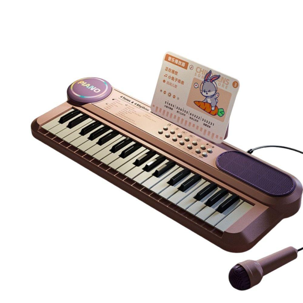Multifunctional Musical Toy with Microphone Electronic Piano Kids Piano Keyboard  Early Learning
