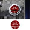 For Benz EQE EQS 22-23 Red Carbon Fiber Start Button Ignition Switch Cover Trim
