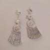 Seaside Vacation Retro Ethnic Style Handmade Fringed Earrings Femininity Yunnan Miao Versatile Long Earrings