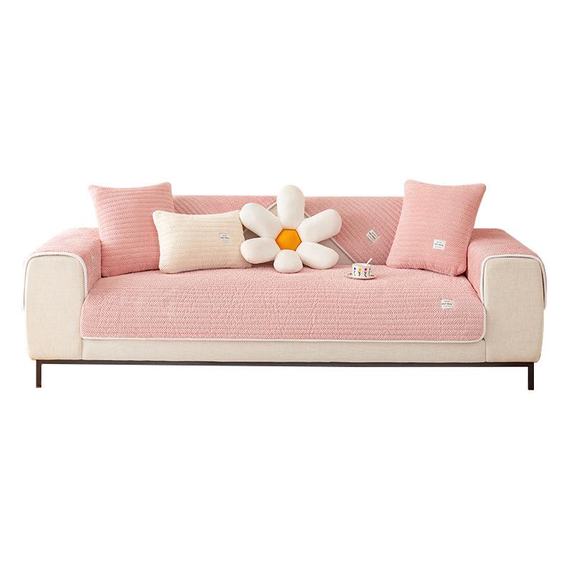 Corduroy Sofa Cushion Four Seasons Universal Cushion New Simple Leather Sofa Cover Thickened Plush Back Towel Cover Cloth