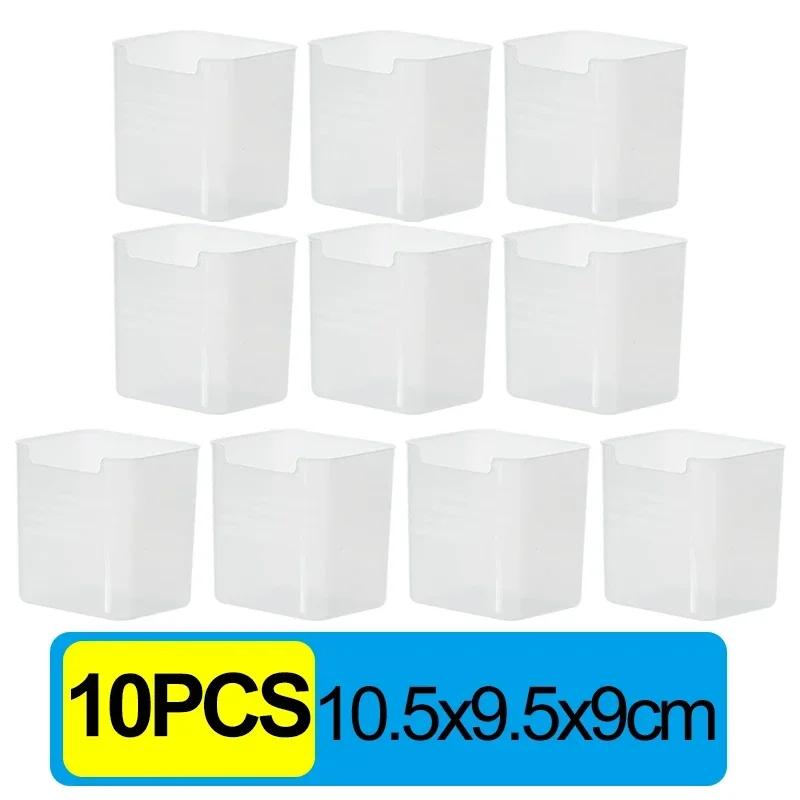 10/1pcs Clear Refrigerator Storage Box Kitchen Fresh-keeping Boxes for Vegetable Fruits Fridge Side Door Containers Organizer
