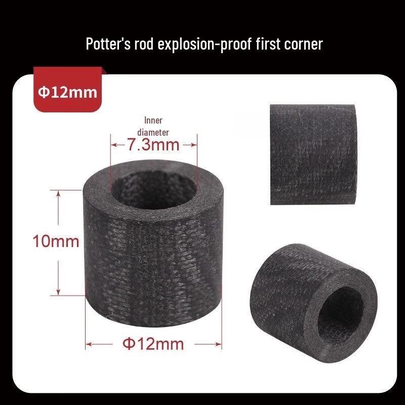 

Jundingying 12mm Black Anti-Explosion Ferrule for Jump/Break Cues